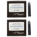 These Dupont fountain pen refills come in a dark blue colour.