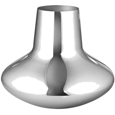 georg jensen large stainless steel koppel vase