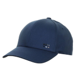 The Zed Cotton Twill Blue Cap with Signature Stripe and Logo Trim by BOSS.