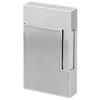s t dupont paris brushed metal ligne 2 cling lighter