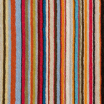 This Signature Stripe Medium Beach Towel by Paul Smith has an orange border and multicoloured stripe design.
