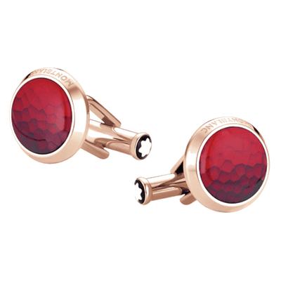 montblanc rose gold cufflin