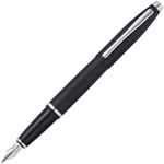 This Matt Black Lacquer Calais Fountain Pen was designed by Cross.