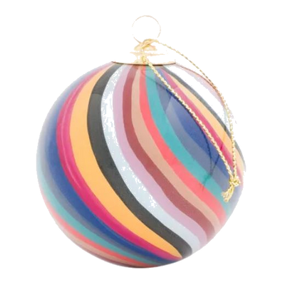 m1a baub astrp 90 paul smith swirl stripe bauble