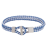 blue braided boss bracelet
