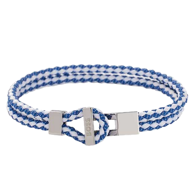 blue braided boss bracelet