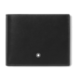Montblanc's Meisterstück 10CC Leather Wallet with Coin Case is made out of smooth leather in plain black.