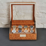 wolf 1834 natural cork analog shift 1976 8 piece watch box lifestyle