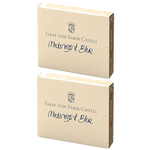 These are the Graf von Faber-Castell Midnight Blue Ink Cartridges 2 x Pack of 6.