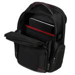 exspandable black backpack