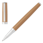 This Hugo Boss Gear Icon Camel Rollerball Pen is made with brass and has a lacquer coating in camel.