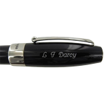 Montegrappa pen with personalised cap engravement.