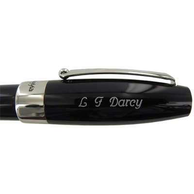 montegrappa pen cap engraving script rounded font l f darcy de6b4dc3bbbb40ff6dd3cebf084776b7