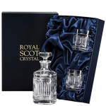 This round 50cl Royal Scot Crystal Art Deco decanter can be engraved on the day of purchase.