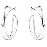 These are the Large Georg Jensen Sterling Silver Infinity Earhoops.