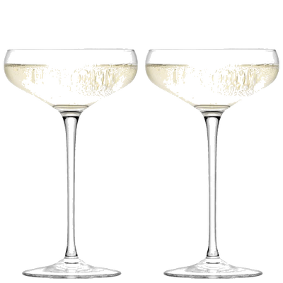 lsa wine champagne saucer set of 2