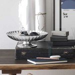 georg jensen bernadotte stainless steel dish on stand lifestyle 3