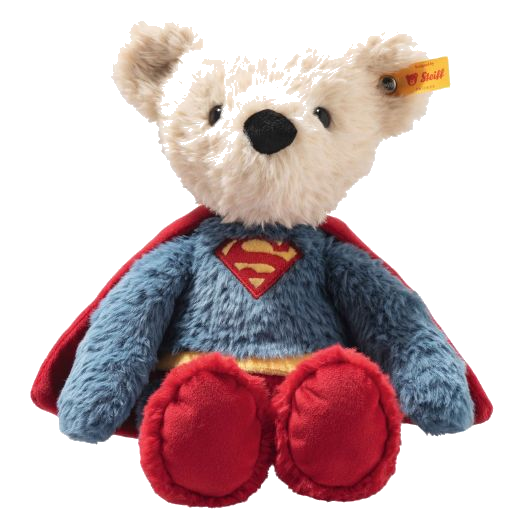 1 steiff 29cm superman teddy bear 114229