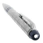 Montblanc's Starwalker SpaceBlue Metal Ballpoint Pen comes in a branded gift box.