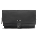This TUMI Blake Cosmetic Bag in Black and Gunmetal has two main compartments and is great for travelling.