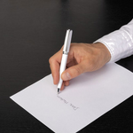 hugo boss white gear icon ballpoint pen lifestyle