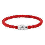red leather bracelet montbl 2