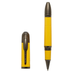 Montblanc's Great Characters Enzo Ferrari SE Giallo Modena Rollerball Pen has special engraving on the ruthenium clip with matching ruthenium trims.