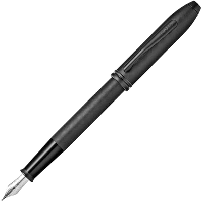 cross matte black townsend micro knurl fountain pen