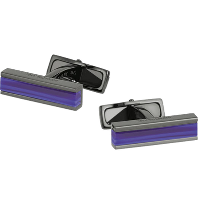 montblanc iconic black pvd and blue glass bar da011991 3