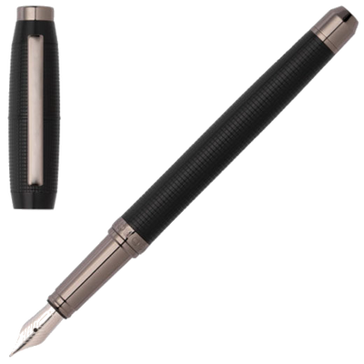 hugo boss cone black fountain pen