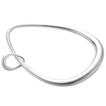 This is the Georg Jensen Sterling Silver Offspring Bangle with Charm.