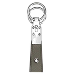 This Montblanc grey leather key fob is part of their Sartorial collection and features the brand logo on the front.