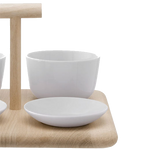 LSA International's Standard Dine Quad Set with Oak Base is perfect for your dining room table.