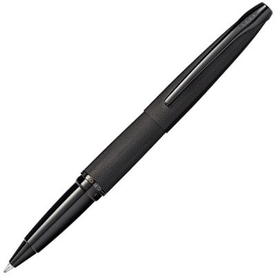 cross atx brushed black rollerball pen