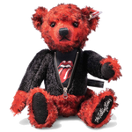 The Steiff Rocks! The Rolling Stones Teddy Bear is made from the finest mohair.