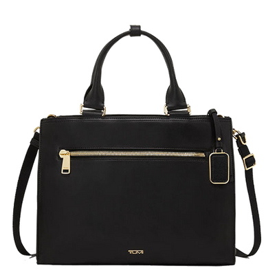 tumi black lynn voyageur tote bag