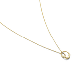 georg jensen yellow gold offspring pendant side