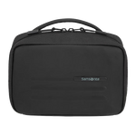 This Stackd Toilet Kit Weekender Wash Bag, Black has a top grab handle and a dual zip into the main compartment.