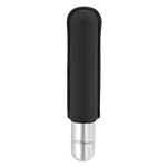 This Black Leather & Chrome Cigar Case by S.T. Dupont is made with grained leather.
