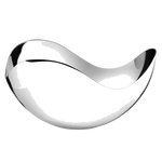 The Georg Jensen Bloom large tall stainless steel bowl.