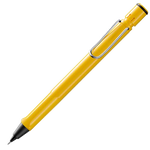 Yellow LAMY mechanical pencil with eraser.