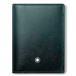 Montblanc's Meisterstück Sfumato British Green Card Holder 4CC is great for everyday use and can fit inside a pocket or backpack.