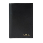 2 paul smith black leather signature stripe print card wallet m1a 4774 cmulti 79