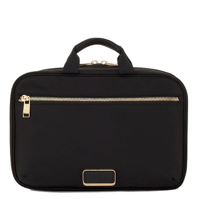 tumi black madeline voyageur cosmetic case