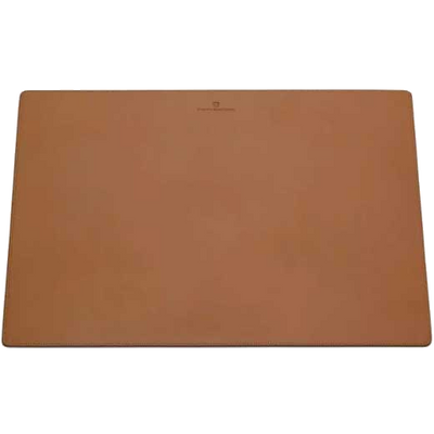 gvfc cognac smooth leather desk pad