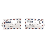 These Silver Airmail Cufflinks are designed by Paul Smith.