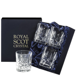 These Edinburgh Star 4 x 33cl Large Tumblers have been designed by Royal Scot Crystal.