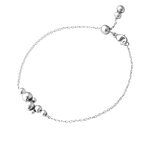 This Moonlight Grapes Sterling Silver Chain Bracelet by Georg Jensen looks great worn on its own or layered with other bracelets.