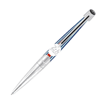 This S. T. Dupont 24 Heures du Mans Défi Millenium Ballpoint Pen features the 24hrs emblem on the barrel with the S. T. Dupont brand logo on the top.