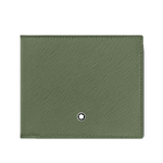Montblanc's Sartorial Clay Green Leather 8CC Wallet is made out of cowhide leather.